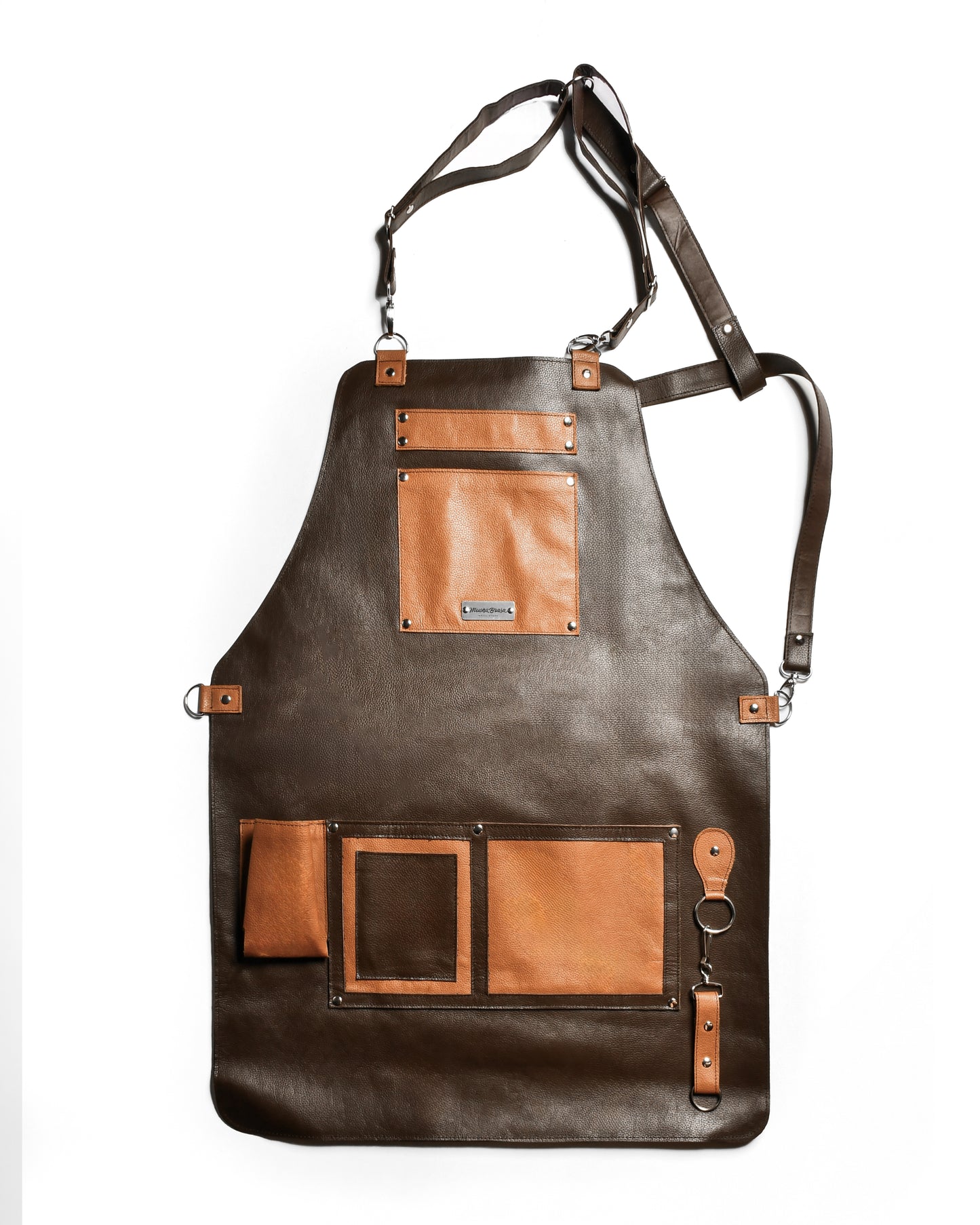 Mandil Parrillero PIEL Premium Personalizado
