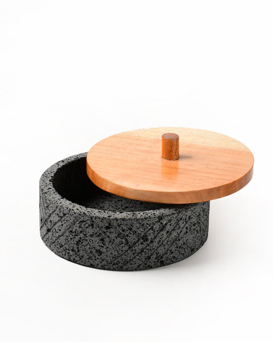Tortillera de piedra volcánica