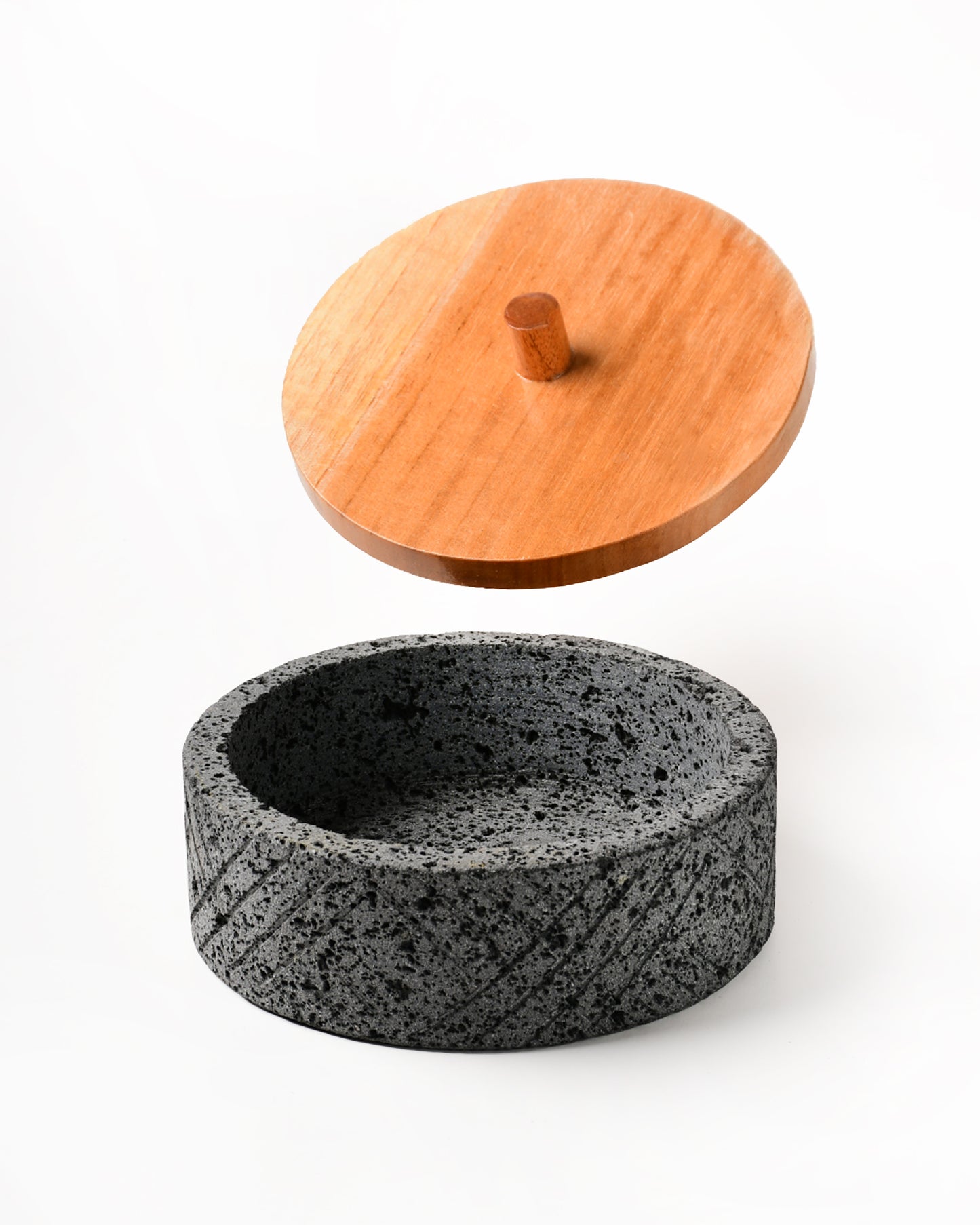 Tortillera de piedra volcánica
